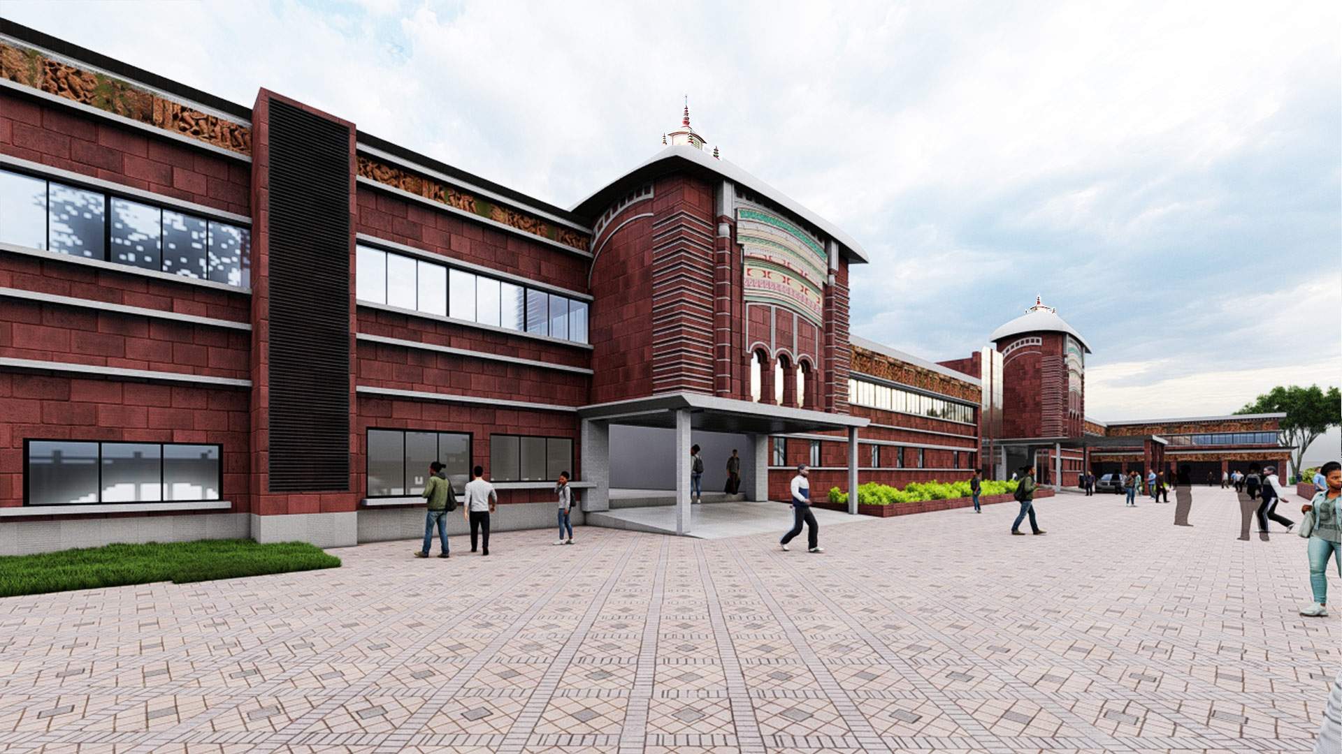 Porch at Rampurhat Station - Metropolitan Architecture & Consultancy Studio